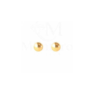 Pendientes Oro 9K Bola Lisa 5mm.