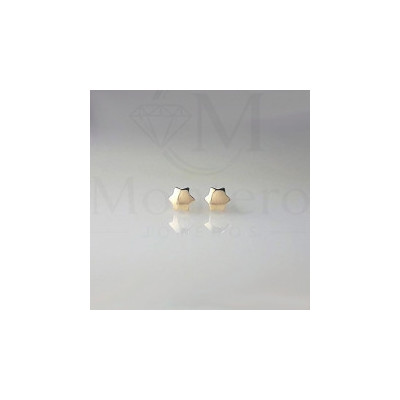 Pendientes Oro 9K Estrella Brillo