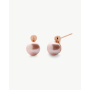 Majorica Rosa Aura Pearl Earrings | 925 Sterling Silver