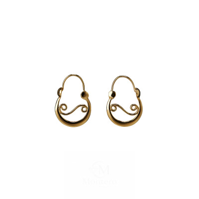 Pendientes Plata Chapada Mini Aros de Fonsagrada
