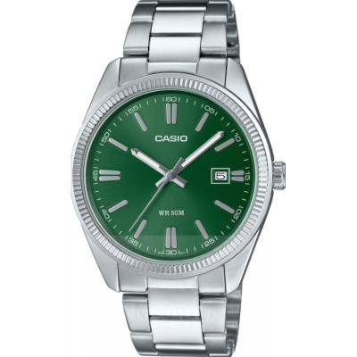 Casio Watch MTP-1302PD-3AVEF Green Dial | Stainless Steel Quartz