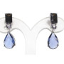 Pendientes Plata Piedras Color - Montero Joyeros