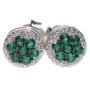 Pendientes Plata Piedra Color