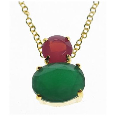 Pendientes Plata Piedras Color - Montero Joyeros