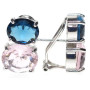 Pendientes Plata Piedra Color
