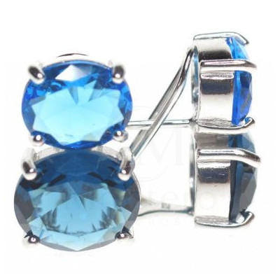 Pendientes Plata Piedra Color