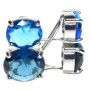 Pendientes Plata Piedra Color