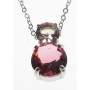 Collar Plata Piedra Color