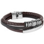 Duward, Pulsera Hombre, Acero Inoxidable, Joyas Duward, DT3017, Regalo para hombre, Accesorios de lujo, Pulsera de cuero