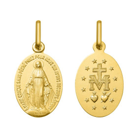 Medalla Milagrosa en Oro de 18k - Joyería Religiosa de Protección