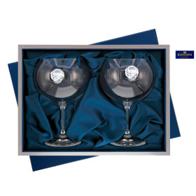 Set Cristal Bohemia 4 Copas Vino COLUMBA con Decantador  - Montero Regalos
