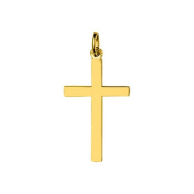 Colgante Cruz de Oro Amarillo 18 Quilates - Diseño Clásico 750 Milésimas