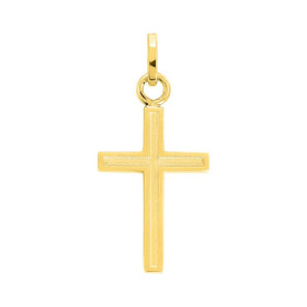 Colgante Cruz de Oro Amarillo 18 Quilates - Diseño Clásico 750 Milésimas