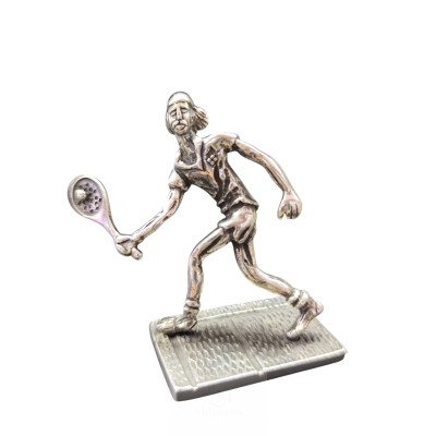 Miniatura Plata Jugador de Tenis