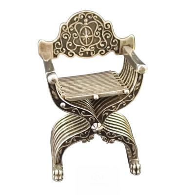 Miniatura Plata Silla desmontable