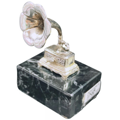 Miniatura Plata Gramofono - Montero Regalos