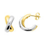 Pendientes Chapado Oro Bicolor