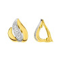 Pendientes Chapado Oro Cierre Clip