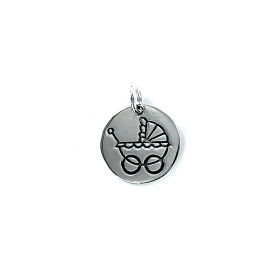 Azabache Jet Silver Pendant - F02215