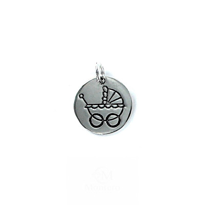 Azabache Jet Silver Pendant - F02215