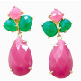 Pendientes Plata Piedra Color