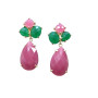 Pendientes Plata Piedra Color