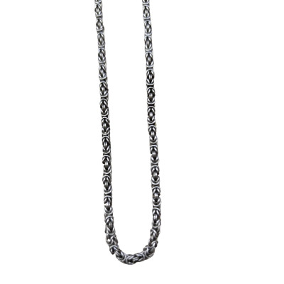 CADENA PLATA TRENZADA BI-50X70