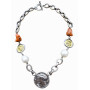 Collar Plata Coral y Perla Natural