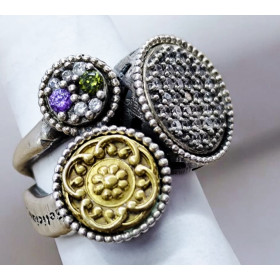 Sortija Plata Triple Disco