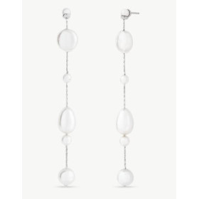 Majorica Rosa Aura Pearl Earrings | 925 Sterling Silver