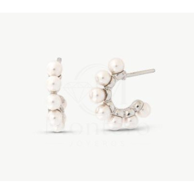 Pendientes Aro Perla Majorica