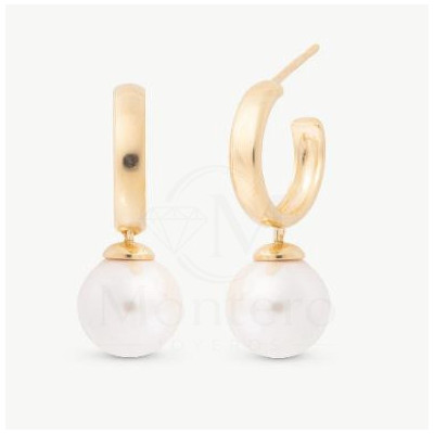 Pendientes Aro Perla Majorica