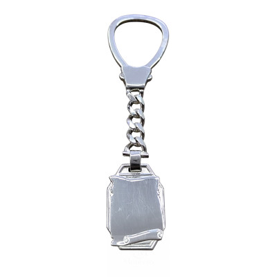Llavero Plata Pergamino Brillo