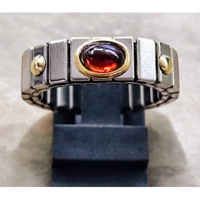 GOLD AND STEEL RING
