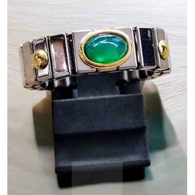 GOLD AND STEEL RING