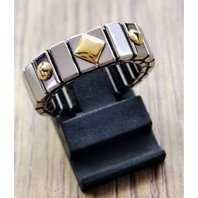 GOLD AND STEEL RING