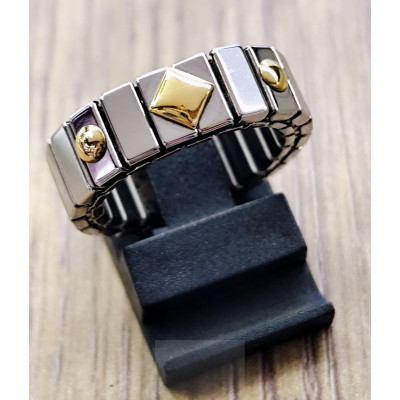 GOLD AND STEEL RING