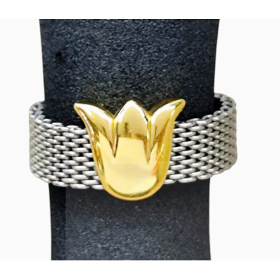 GOLD AND STEEL RING
