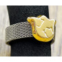 GOLD AND STEEL RING