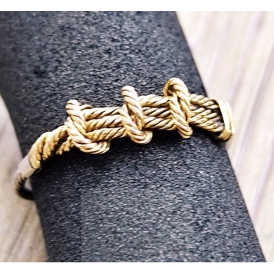 GOLD AND STEEL RING