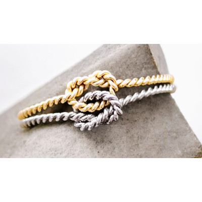 GOLD AND STEEL RING