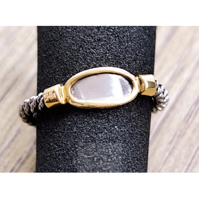GOLD AND STEEL RING