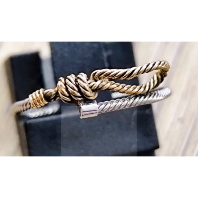 GOLD AND STEEL RING