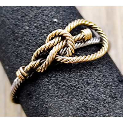 GOLD AND STEEL RING