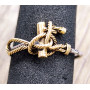 Sortija Acero y Oro 18 kts. Colección Nudos