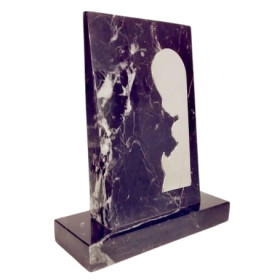 Marmol con Imagen Virgen Plata