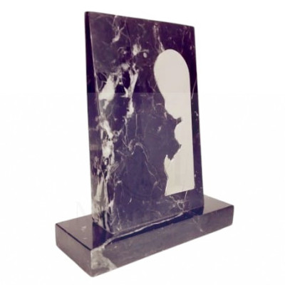 Marmol con Imagen Virgen Plata