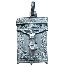 Medalla Plata Rectangular Manto Cristo de la Victoria