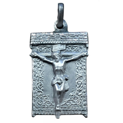 Medalla Plata Rectangular Manto Cristo de la Victoria
