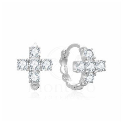 Pendientes Plata Aro Circonitas